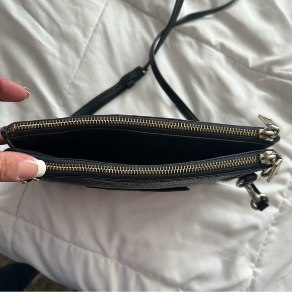 Vintage Coach Lyla Double Gusset Crossbody Bag Black - Picture 12 of 12